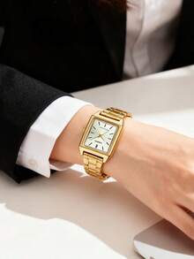 Casio Đồng hồ đeo tay nữ, dòng DRESS, phong cách công sở tối giản thanh lịch, máy quartz, dây đeo thép không gỉ, kiểu dáng Nhật Bản/Hàn Quốc, mặt số trắng. - trắng - Xem 5