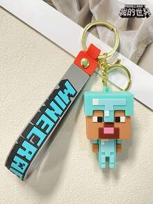 Minecraft 1pc  3D Sandbox Game Keychain,  Couple Keychain Bag Pendant - Multicolor - View 8
