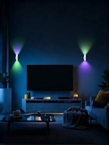 YITUMU Motion Sensor LED Night Light - RGB/3-Color Magnetic Ambient Lamp, USB Rechargeable, Auto On/Off, Dimmable, Suitable For Wardrobe, Entrance, Bedside Table And Corridor - Multicolor - View 6