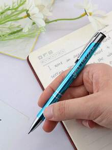 Customized Gel Pen With Name, Personalized Teacher Pen, Customized Ballpoint Pen, Customizable Christmas Gift, Birthday Gift, Teacher's Day, Anniversary, Graduation Gift, Christmas, Back To School Supplies, College Essentials, Daily Necessities, Kids, Students, School, Friends, Men, Women, Family, Office - A - View 4