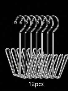 1-20件装不锈钢鞋架，家用鞋架，户外阳台防风挂钩，鞋子晾干架 - 銀色 - 查看 15