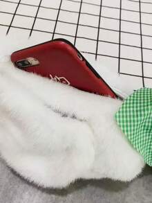 1款可爱俏皮的卡通鸭子斜挎围巾包 - 白色 - 查看 3