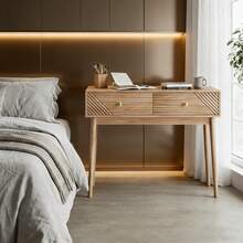 Bench Table - Oak + MDF + Particle Board - View 1