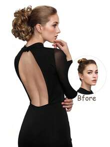 S-Noilite Pince à cheveux synthétique grande taille, accessoires de coiffure pour femmes, rajouts de cheveux, postiche de dessus - Multicolore - Voir 8