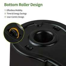 Self-Cleaning Spin Mop And Bucket Set, 360 °   Dual-Motion Floor Mop System With 3 Microfiber Mop Heads, Ideal For Hardwood, Tile, Kitchen Home Use - A - View 5