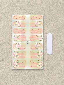 Waterproof Self-Adhesive Nail Stickers Set, New Designs Suitable For Autumn/Winter Nail DIY - Baby Pink - View 3