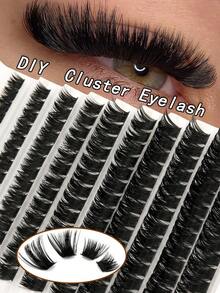 140PCS Thick Lash Clusters DD Curl Cluster Eyelash Extensions Dramatic Lashes 10-16mm Volume Lash Clusters For Beginners Lash Clusters,Eye Lash Clusters,Individual Eyelashes,Lashes,Fake Lashes - View 6