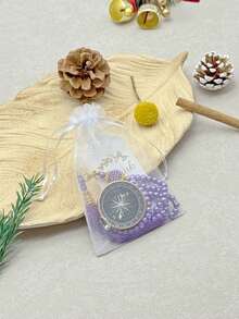 穆斯林节日礼品套装 - 仿珍珠手链配指南针，适合日常佩戴，附赠贺卡 - 彩色 - 查看 15