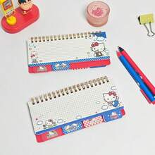 SHARLOVY 1pc Cute Cartoon Piano Themed Notebook, Student Creative Patterned Journal, Spiral Bound With Page Numbers, Random Styles, Suitable As New Year, Valentine's Day, Easter Gift - Multicolor - View 3
