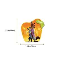Disney 迪士尼 50 张《疯狂动物城 2》贴纸，创意涂鸦贴纸，办公用品，手机和电脑贴纸，高价值，精致，酷炫贴纸，趣味，经典，彩色卡通设计，礼品装饰，手机壳装饰贴纸，可重复使用，彩色卡通设计，适用于水瓶、滑板、手机等，是学习用品的完美之选，也是节日送礼佳品。 - 50pcs - 查看 3