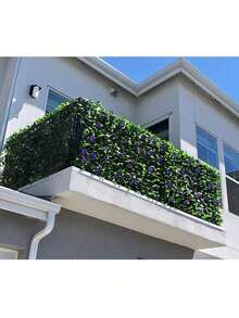 1pc Expandable Privacy Screen, Suitable For Balcony, Patio And Outdoor, Artificial Vine Decor Privacy Screen, Fake Rattan Fence Panel, Applicable For Outdoor Wall, Garden, Backyard Home Decor - Multicolor - View 6