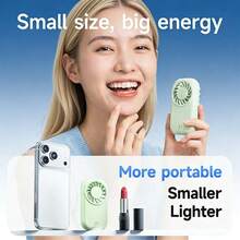 Portable Fan Mini Quiet Handheld Personal USB Rechargeable Fan Operated For Home Office Outdoor Travel, 1200mAh Hands Fans - 手持 - 查看 7