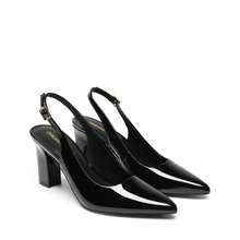 Women's Slingback Pumps, Chunky Block Heel Pointed Toe Dress Shoes Comfortable Business Office Heels - 蒙特內哥羅 - 查看 7