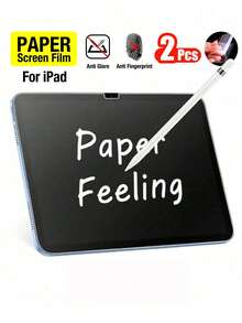 ZYSHI Shockproof Matte Paper-Feel Screen Protector 2pcs Matte Screen Protector Film, Compatible With 11/10/9/8/7/6/5 Generation, 10.9"/10.2"/9.7" Air7/Air6/Air5/Air4/Air3/Air2/Air1, Pro 9.7"/Pro 10.5", PET Material, Waterproof, Anti-Scratch, Anti-Fingerprint Full Coverage For Tablet PC Spring Gift - 2pcs - View 19
