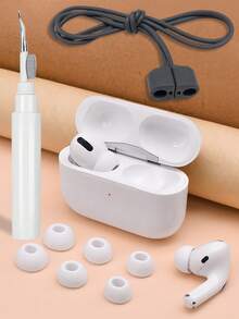 Magnetic Silicone Anti-Lost Strap, Durable, Sweat-Proof, Non-Slip Sports Bluetooth Earphone Anti-Lost Strap, Earphone Cleaning Brush, Earphone Covers - Multicolor - View 16