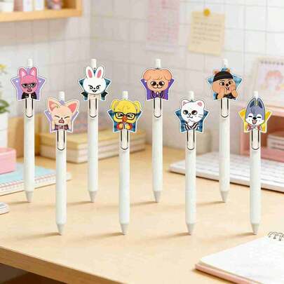 1支2026新款韩国漫画周边，学生必备高档文具，圆珠笔，学习用品，可爱书写工具，学习用品，圆珠笔，送给家人朋友的小礼物，开学季送给亲朋好友的学习用品