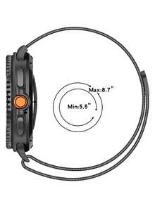 2pcs/Set Luxury Silver Stainless Steel Milanese Loop Mesh Watch Band With Strong Magnetic Closure & Integrated PC Protective Bumper Case With Built-In Hardness Tempered Glass Screen Protector Set Compatible With Samsung Galaxy Watch 8 40mm 44mm - Silver - View 9