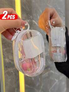 Mini Transparent Cable Storage Box, Portable Cable Organizer Suitable For Chargers, Earphones, Power Banks, Data Cables And Other Tech Accessories, Ideal For Travel, Office, Home And Car, Electronic Product Storage And Organization, Neat And Tidy Essential - Multicolor - View 11