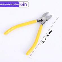 1pc Mini Angled Pliers (5 Inch/6 Inch Optional), Industrial-Grade Multipurpose Flush Cutter Pliers, Suitable For Wire, DIY, Repair, Jewelry, Nail Clipping, Artificial Flower Trimming, Etc. - A 6inch - View 7