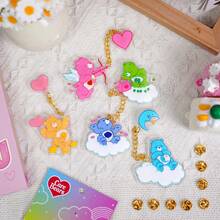 CARE BEARS 爱心熊徽章，可爱卡通动物Q版多功能时尚可爱亚克力徽章，适用于日常生活、钱包、徽章卡、生日派对礼物、复活节礼物[官方授权] - 1PC - 查看 6