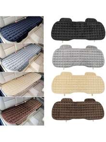 Car Seat Cover, Luxury Plush 4-Season Universal Seat Cushion Cover For Sedan Bottom Seats, Front & Rear Comfortable Protective Cover For SUV, Non-Slip Rubber Bottom With Storage Pocket, Auto Accessories - Car Bottom Seat Cover - View 3