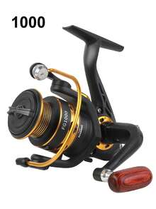 BILLINGS Carrete de pesca giratorio para agua salada y agua dulce, Serie 1000-7000, Rocker plegable intercambiable izquierda/derecha, Arrastre máximo de 10 kg, Bobina de metal, Relación de engranaje 5.2:1 - Multicolor - Ver 9