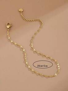 1pc Heart Decor Anklet Valentines, Fashionable Accessories - 1pc - 查看 3