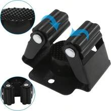 4/10pcs Wall Mounted Broom Holder Heavy Duty Tool Hooks Brush Storage Rack With Anti-Slip Silicone Teeth, Kitchen Bathroom Cabinet Garden Garage Organizer, Space-Saving Wall Hook Set For Home Storage Solutions - View 2