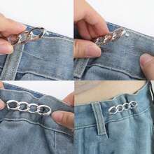 1件牛仔腰带束腰带，带可调节扣，多功能胸针和腰夹 - 彩色 - 查看 6