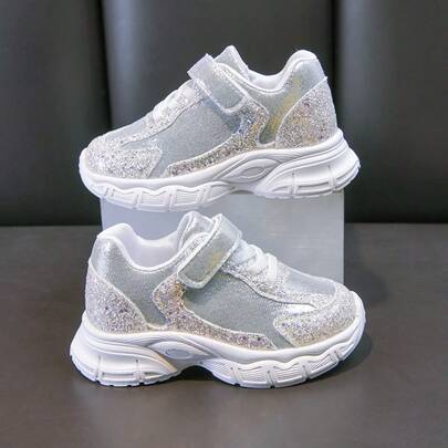 婴儿平底鞋，舒适百搭的魔术贴运动鞋，拼接厚底运动鞋，适合幼儿男孩女孩