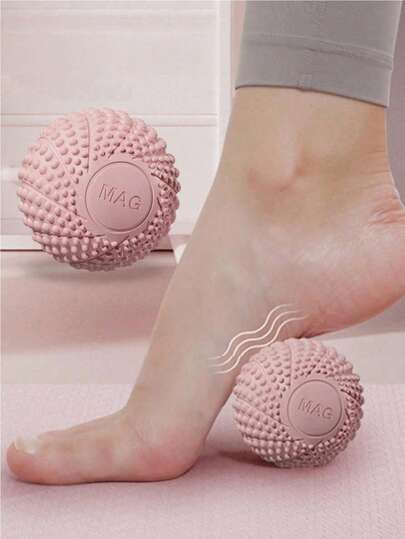 Bola de masaje de TPE de 7 cm, bola de masaje firme para el cuello que ayuda a la relajación muscular, adecuada para manos, pies y espalda, bola de terapia magnética de yoga