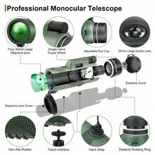 Flagship Professional Monocular Telescope, Suitable As A Gift For Family And Friends - Army Green - View 4