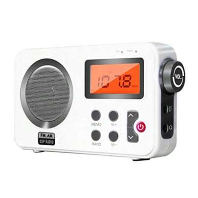 Altavoz de radio de ducha NINEFOX radio AM/FM con visualización LCD portátil con auriculares para hogar playa tina de hidromasaje baño exterior