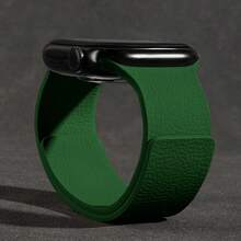 这款男女皆宜的荔枝纹硅胶磁吸表带兼容苹果手表，适用于 42mm、38mm、40mm、41mm、44mm、45mm、46mm 和 49mm 尺寸。它是一款时尚智能的替换表带，兼容 Ultra2、Ultra SE2、SE 11、10、9、8、7、6、5、4、3、2 和 1 代等型号。 - 綠色 - 查看 7