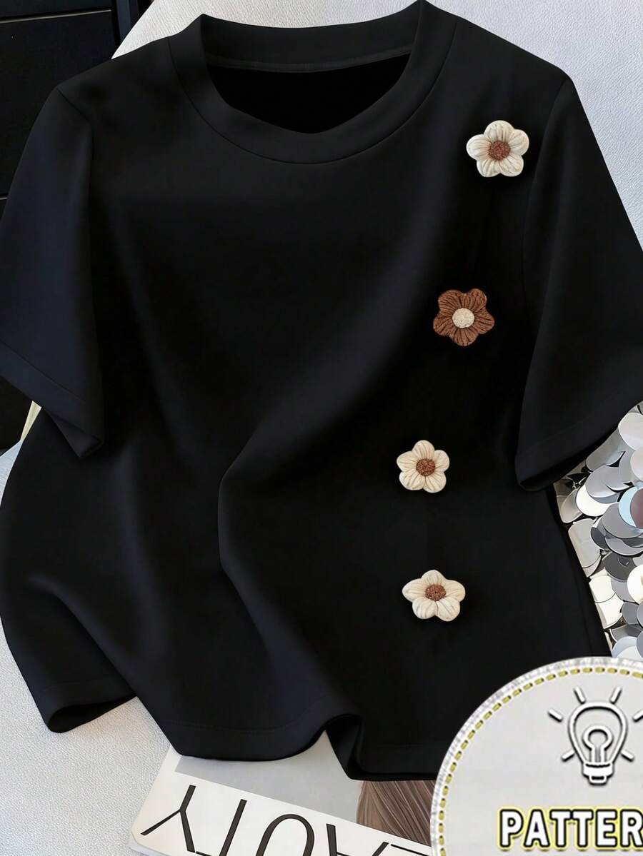 Women T-Shirts - Black - View 1