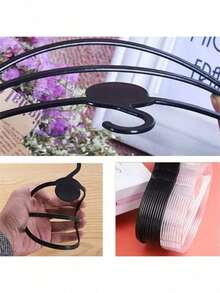 10/20pcs Oval Scarf Tie Hanger Rack, Round Clothes Hanger, Multi-Functional Garment Display Rack, Space Saving, Gender Reveal Party Supplies, Perfect Gift For Coworkers, Friends And Family, Back To School Essential - Silver - View 7