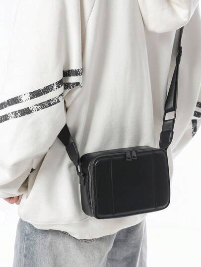 1pc Mini Water-Resistant Crease-Proof Box Bag, Unisex Shoulder/Crossbody Bag Suitable For Work, School, Shopping, Travel, Holiday Gifts, Parties, Etc.