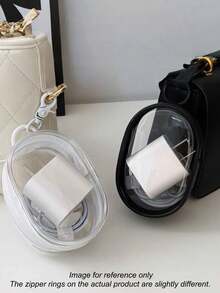 Mini Transparent Cable Storage Box, Portable Cable Organizer Suitable For Chargers, Earphones, Power Banks, Data Cables And Other Tech Accessories, Ideal For Travel, Office, Home And Car, Electronic Product Storage And Organization, Neat And Tidy Essential - Multicolor - View 6