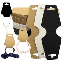 50pcs Jewelry Display Cards, Necklace, Bracelet, Hair Tie Storage Organizer - A - View 1