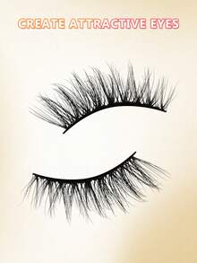 MAANGE 10Pairs Of Half Eye Natural Cross Full False Eyelashes,Fluff Slim For Everyday Use Manga Eyelashes, Travel Essentials,Elongated Eye Tail,Eyelashes,Lashes,Fake Lashes - Black - View 9