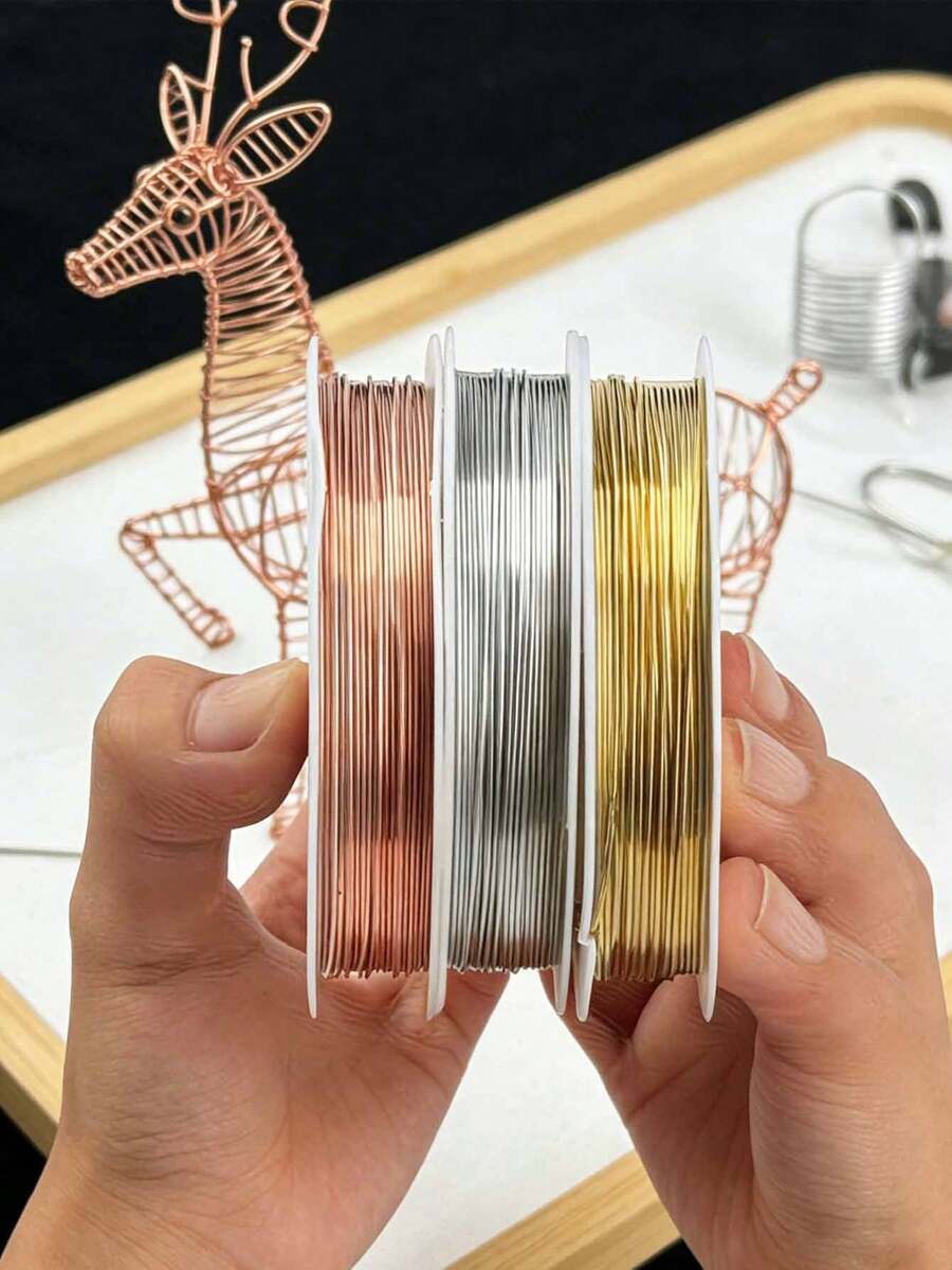 1 cuộn dây bện trang sức 0.5mm, dài 5.5m mỗi cuộn, nhiều màu sắc để lựa chọn, thích hợp để tự làm vòng cổ, vòng tay, bông tai, đồ trang sức, gói quà, đồ thủ công làm vườn, v.v. - Một kích thước phù hợp với tất cả - Xem 1