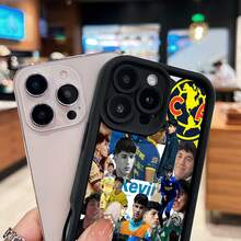 Collage de Kevin, futbolista, y el logo de Estados Unidos. Esta elegante funda es compatible con Samsung, Apple, VIVO, OPPO, , Transsion, ,  y Honor. Fabricada en silicona TPU, ofrece protección contra golpes y caídas, además de una sensación superior. Es un regalo ideal para familiares, amigos y seres queridos, y una opción perfecta para San Valentín y Año Nuevo. - Negro - Ver 4