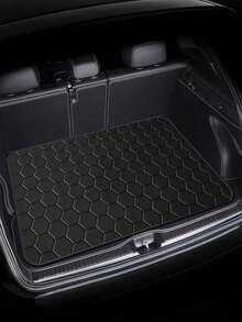 1pc Thick Car Trunk Mat - Waterproof Cargo Liner, Dust-Proof And Easy To Clean, Universal Fit For SUV, Sedan, Truck, Protect Trunk - Black - View 6
