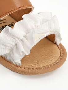 Toddler Girls' Summer Sandals, Outdoor Walking Shoes For Infants And Toddlers - Brown - View 7