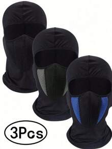 Pasamontañas, máscara de esquí unisex, máscara de fútbol, máscara ligera de protección solar, máscara para ciclismo que bloquea los rayos UV - A - Ver 1