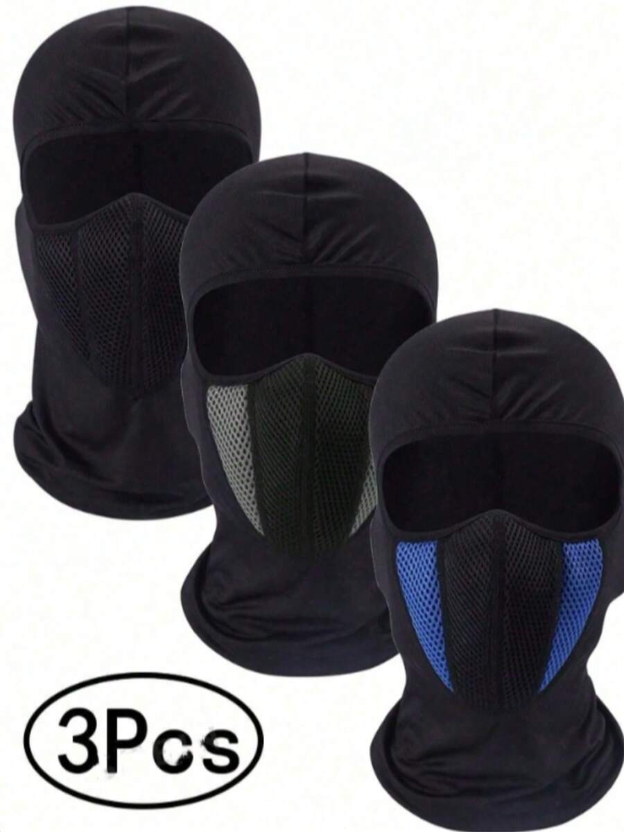 Pasamontañas, máscara de esquí unisex, máscara de fútbol, máscara ligera de protección solar, máscara para ciclismo que bloquea los rayos UV - A - Ver 1