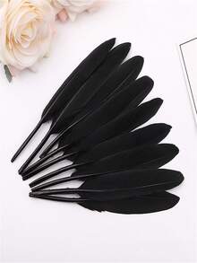 1 Pack Of 20 Pieces 10-15cm/4-6inch Colorful Duck Feathers Handicraft Accessories Small Goose Plumes Jewelry Creation DIY Gift Decorations - A - View 16