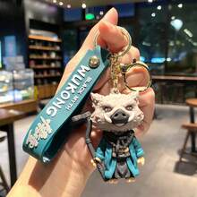 Cross-Border New Black Myth Monkey Keychain Cute Little Monster Car Bag Pendant Doll Machine Gift Wholesale - 豬八戒 - 查看 2