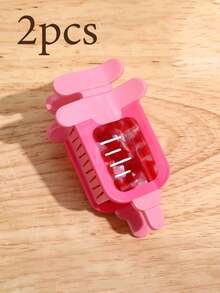 1个护士主题发夹 - 血袋造型，带有心跳线，优雅哑光表面，适合女性，是护士/医生感谢活动、护士周庆祝活动以及必备护理用品的完美之选，女性发饰，头部饰品，发夹 - 彩色 - 查看 17