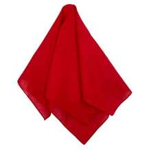MDSTYLE 100  Solid Color Bandana For Men Women 22 X 22 Handkerchief Headband Scarf - Đỏ - Xem 4